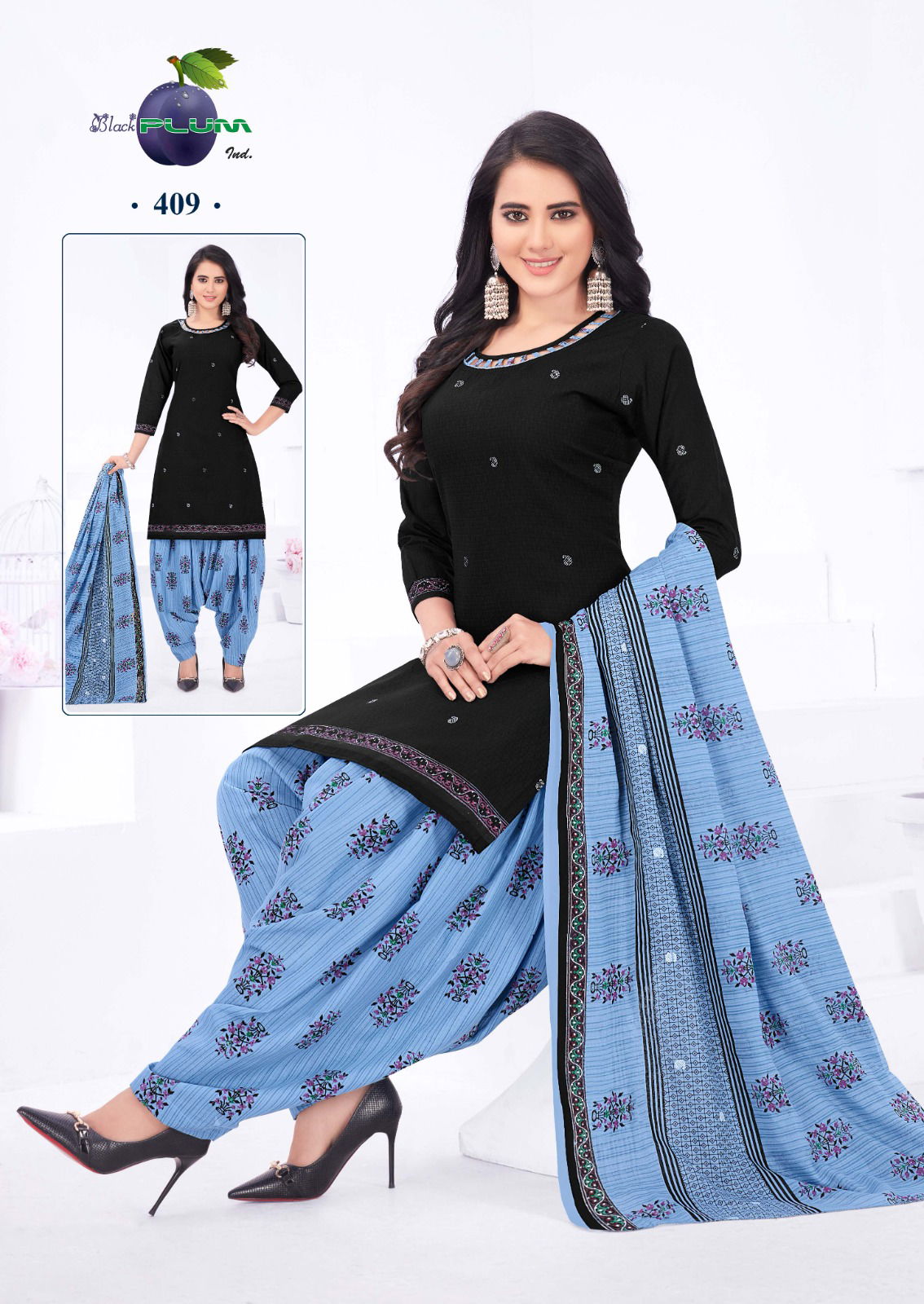 Black Plum Iconic Vol 4 Regular Wear Wholesale Readymade Cotton Suit